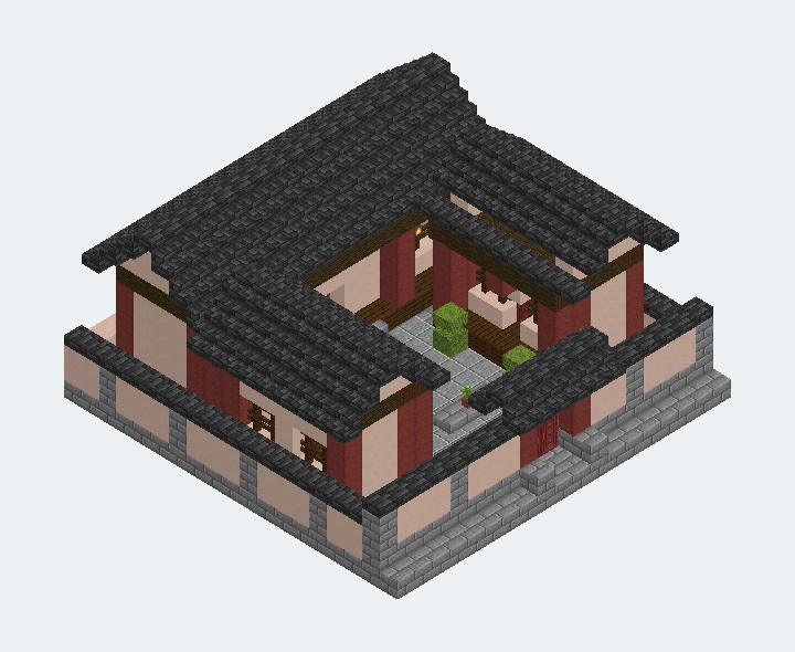 庭序・三合院小宅模型預覽